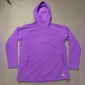 Mountain Hardwear Summit Grid Fleece Womens XL Purple Tunic Hoody